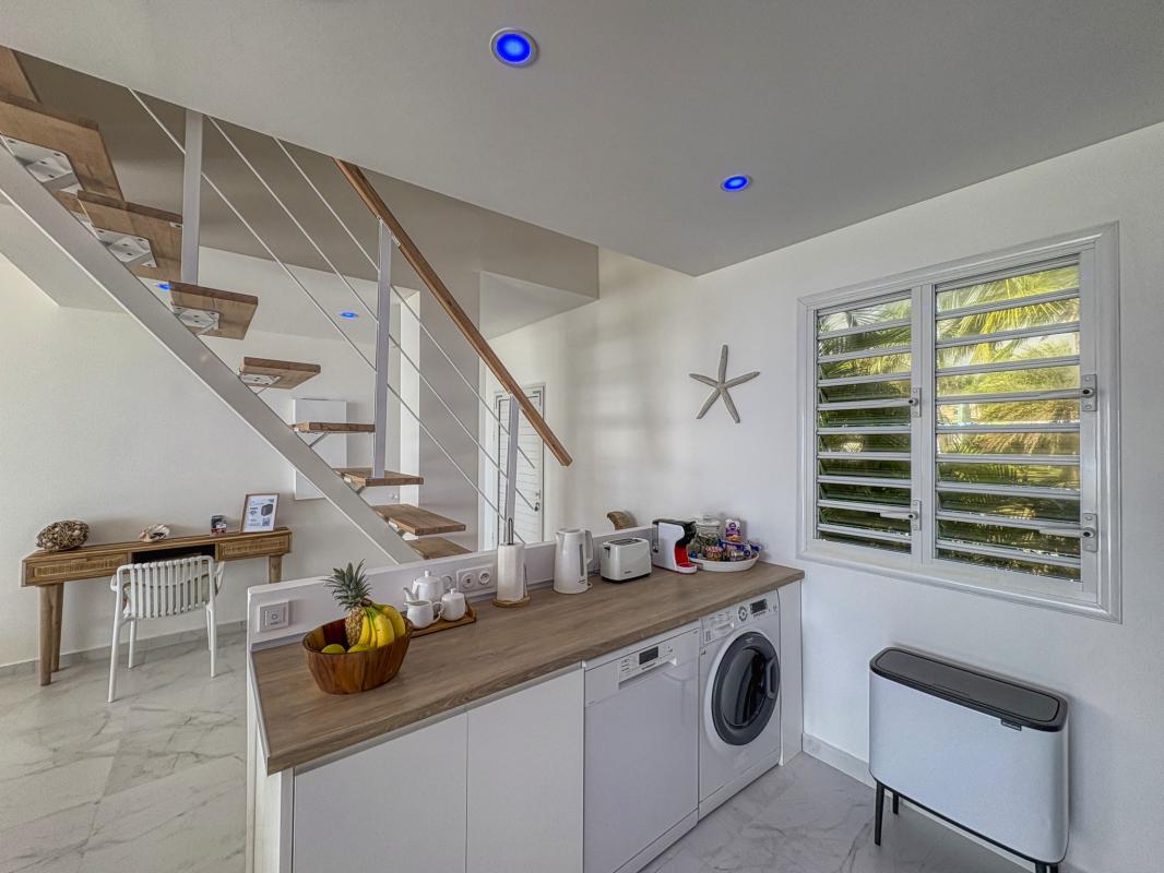 17.Location villa pied dans l'eau Saint François Guadeloupe_Cuisine